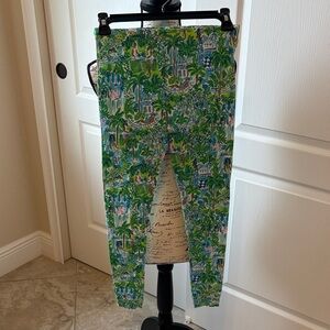 Lilly Pulitzer Tropical Green and Blue Kids Leggings